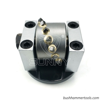 Premium Redi Lock Husqvarna Bush Hammer Plate With 6mm Superior Carbide Segment