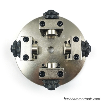 Adjustable Sunny 150mm Rotary Bush Hammer Plate With 4 Planetary Bush Hammer Rollers