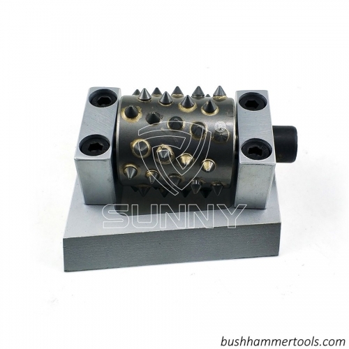 China 45S Frankfurt Bush Hammer Plate With 6mm YG8 Carbides