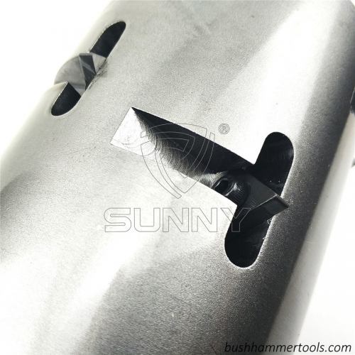 Angle Grinder Bush Hammer Scratching Roller For Creating Comma Finishes