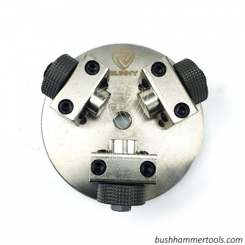 Sunny 125mm Rotary Bush Hammer Plate With Knurling Type Carbide Rollers