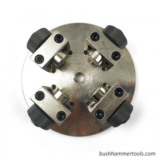 150mm Adjustable Rotary Bush Hammer Plate For Texturing Granite Marble Stones